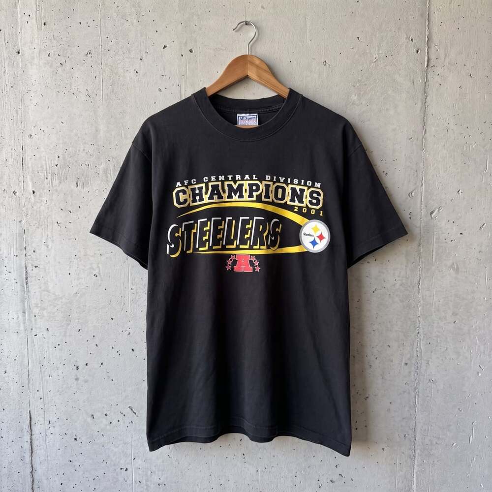 All Sport Pittsburgh Steelers 2001 AFC Central Champions T-Shirt